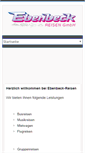 Mobile Screenshot of ebenbeck-reisen.de